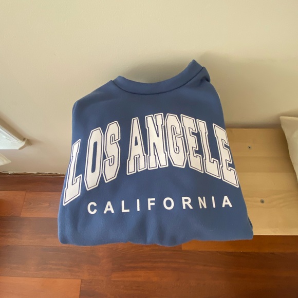 Los Angeles Letter Graphic Drop Shoulder Sweatshirt - Picture 2 of 5